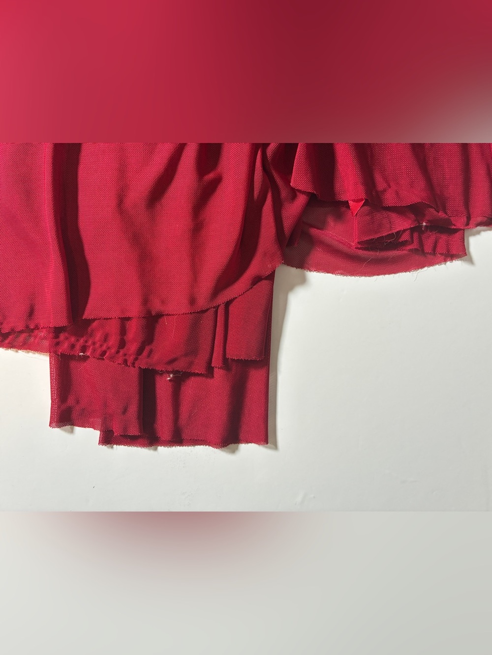 Red Lace Babydoll Nightgown — 3XL - Picture 9 of 9